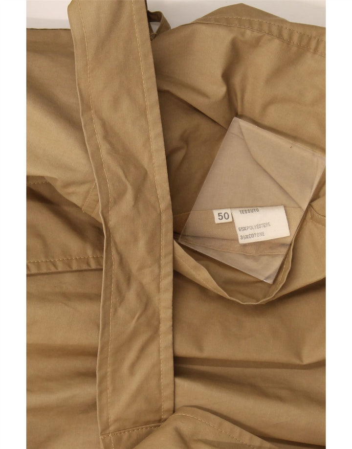 Trench Coat Vintage Masculino IT 50 Grande Poliéster Bege