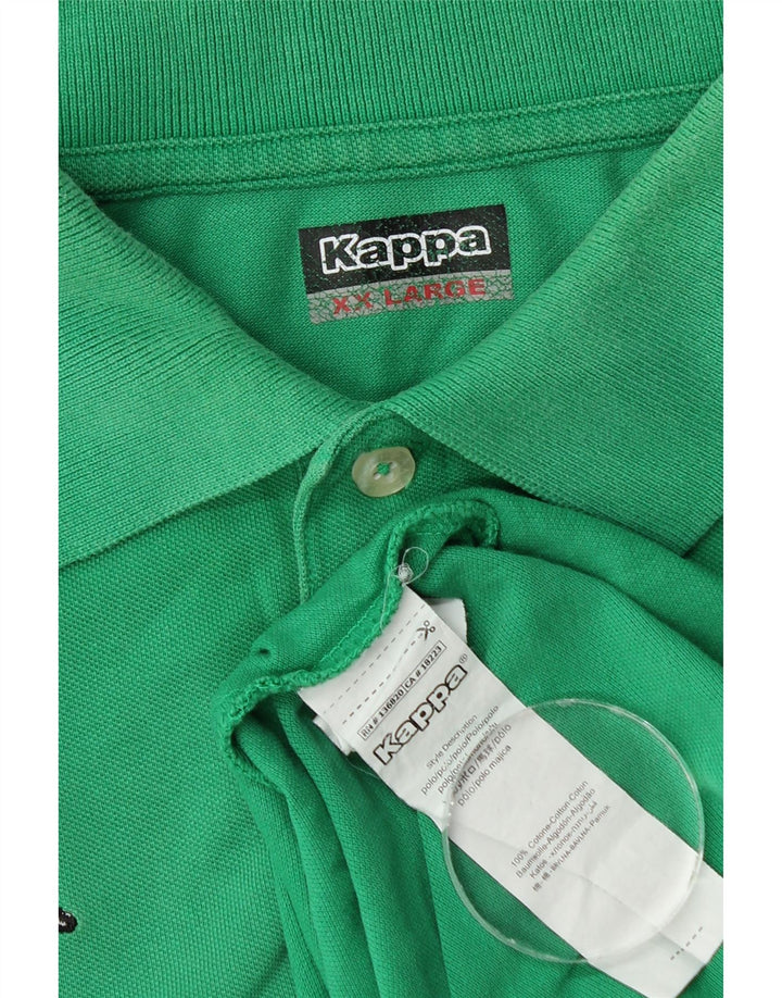 Camisa polo masculina Kappa 2XL algodão verde