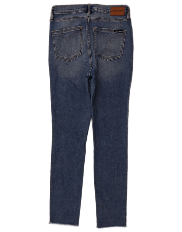 Jeans skinny feminino Calvin Klein US 6 médio W28 L26 algodão azul