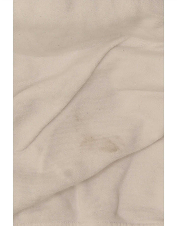 Suéter com capuz gráfico masculino Superdry pequeno algodão branco