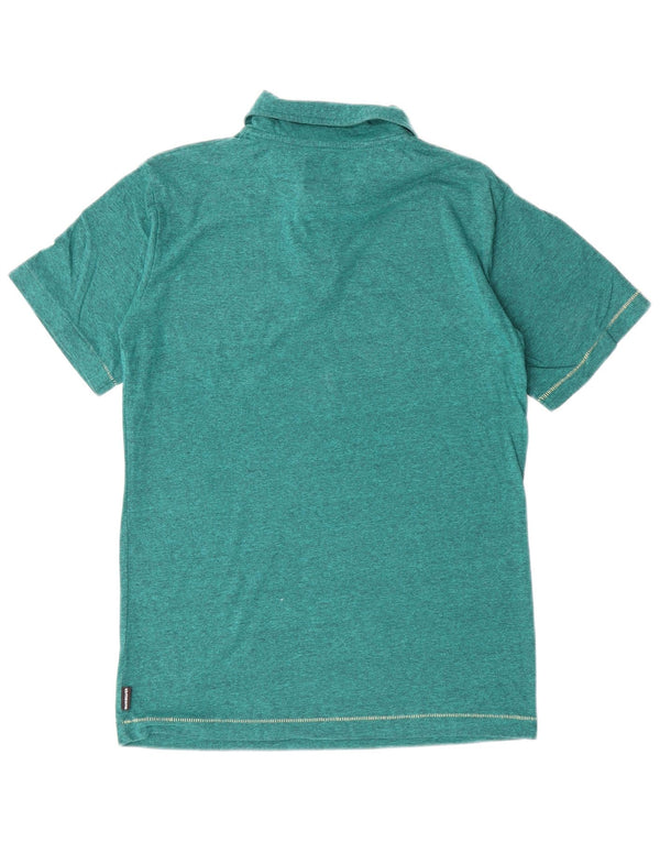 Polo Quiksilver Meninos 13-14 Anos Verde Algodão Salpicado