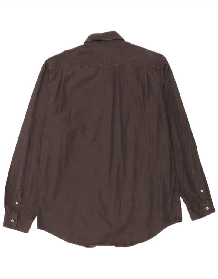 Camisa masculina Calvin Klein tamanho 43 grande algodão preto