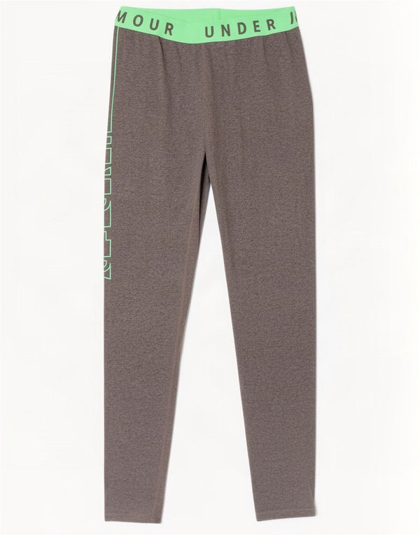Under Armour Womens Graphic Leggings UK 4 XS Cinza Colorblock