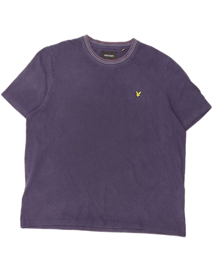 Camiseta masculina Lyle & Scott Top 2XL algodão azul marinho