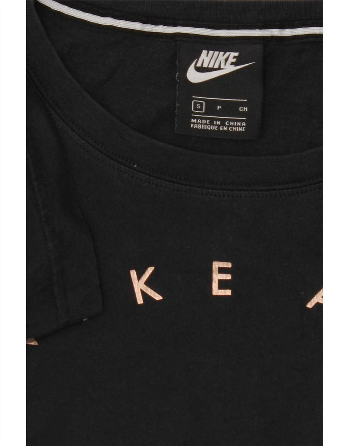 Camiseta Nike Feminina Graphic Top UK 10 Pequena Preta