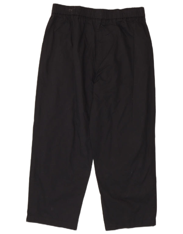 Calça feminina reta casual Benetton W34 L26 preta