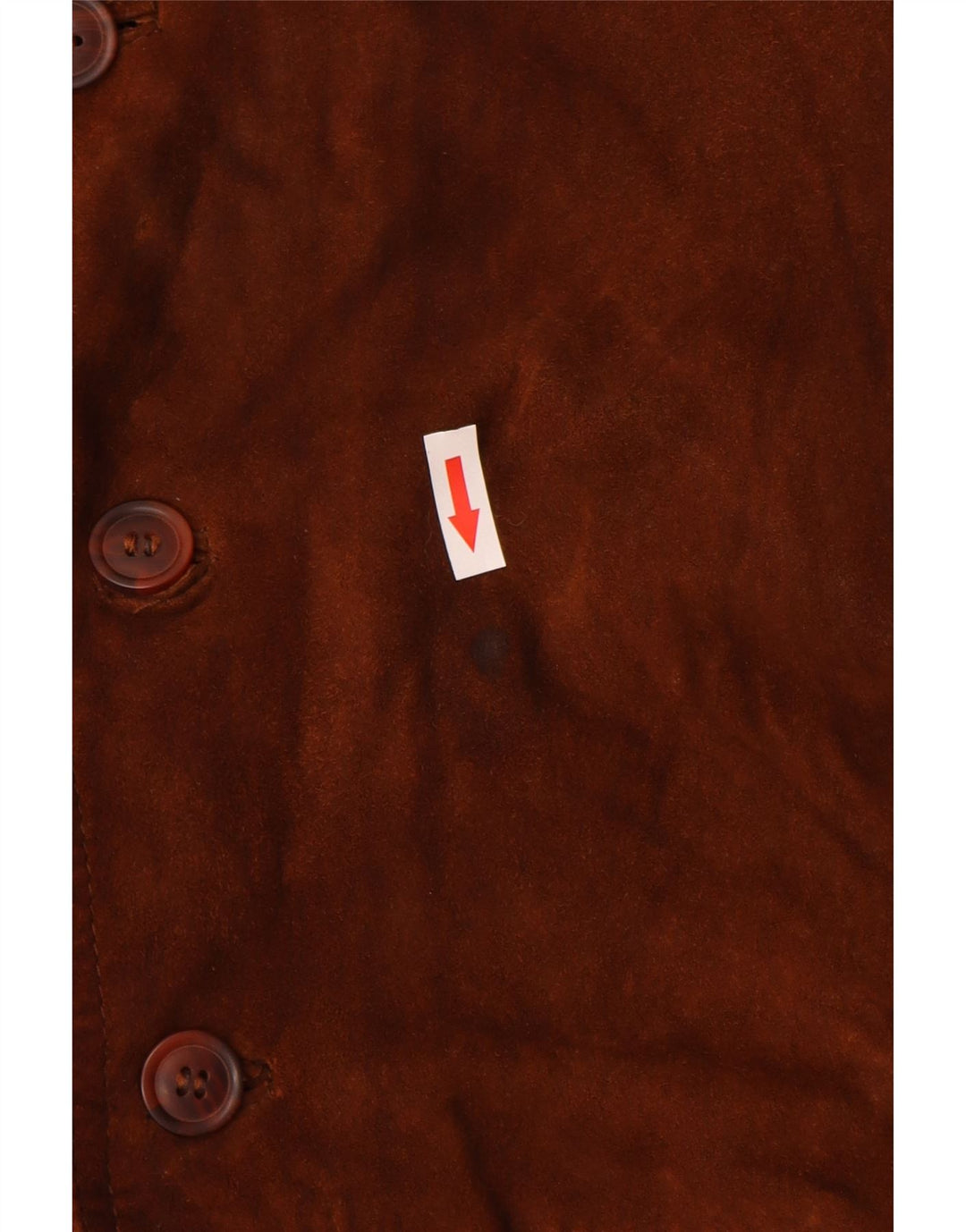 Jaqueta bomber masculina vintage de camurça IT 56 3XL couro marrom