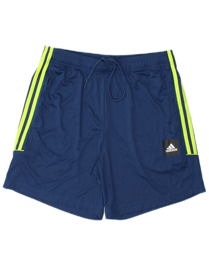 Adidas Mens Aeroready Sport Shorts Médio Azul Marinho Poliéster