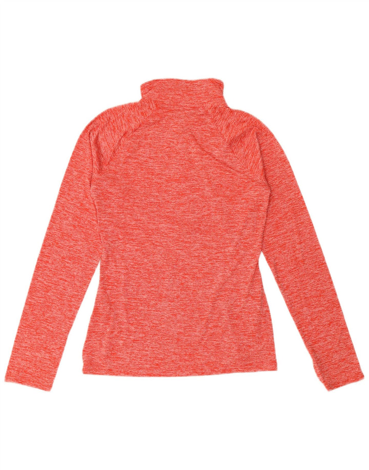 Under Armour feminino pulôver agasalho top UK 12 médio vermelho manchado