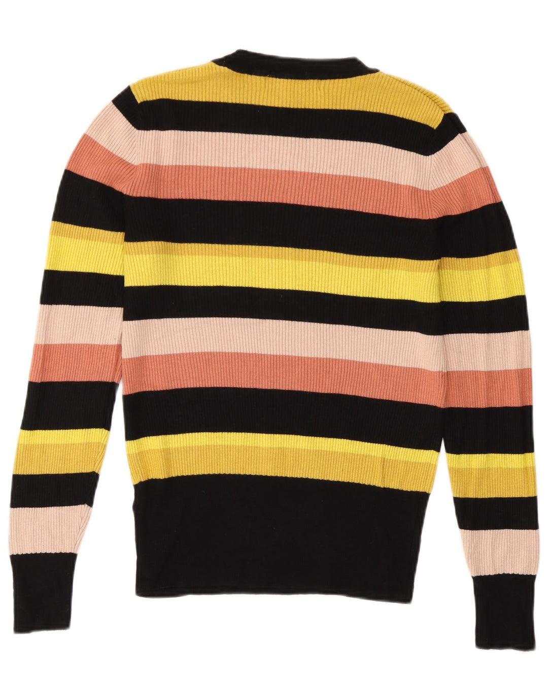 Suéter feminino Marks & Spencer com gola redonda Reino Unido 12 médio multicolorido