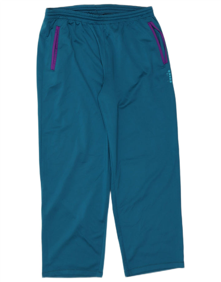 Calça de treino masculina DIADORA UK 46 XL azul poliéster