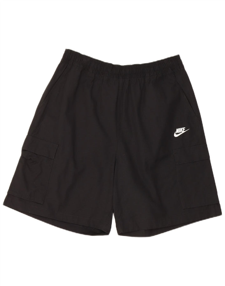 Nike Mens Cargo Shorts Grande W34 Algodão Preto