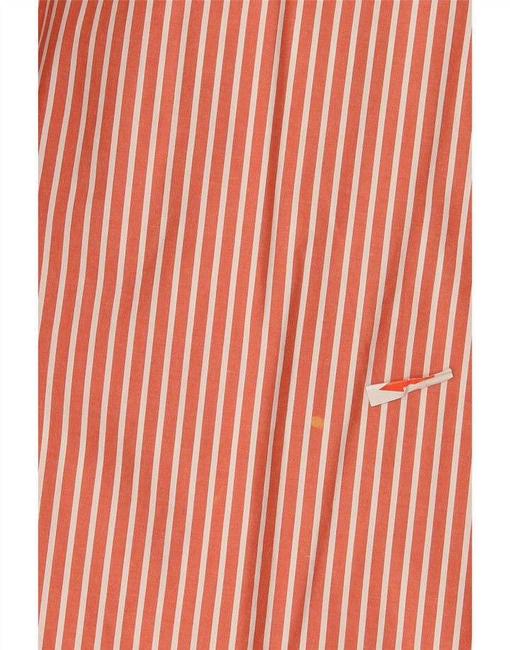 Camisa masculina Tommy Hilfiger de algodão listrado laranja médio