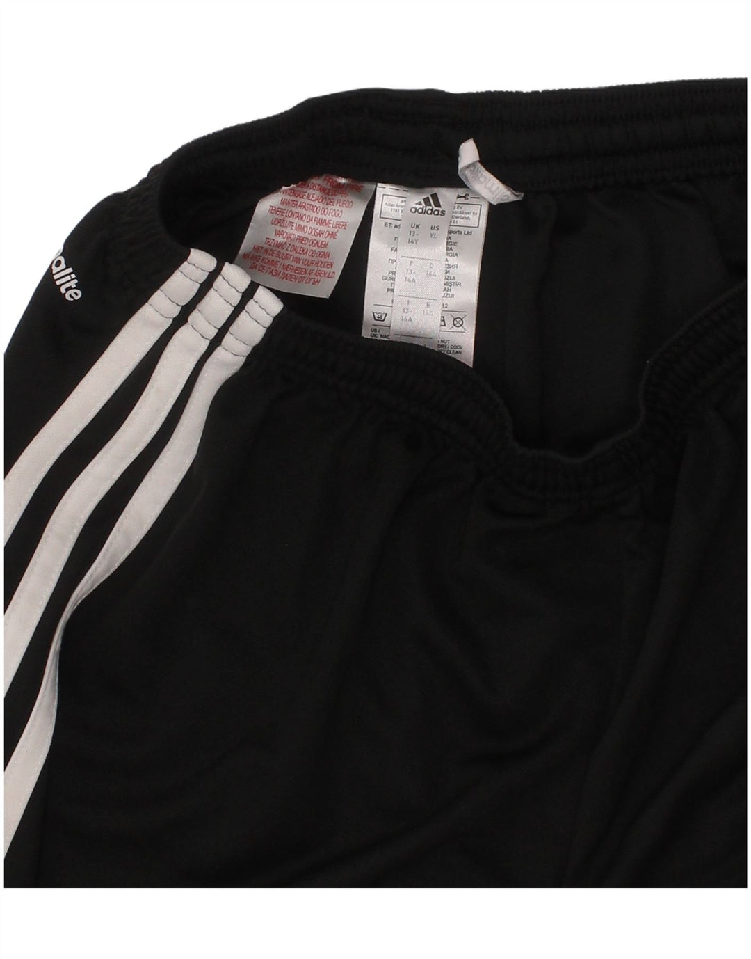 Shorts esportivos Adidas Boys Climalite 13-14 anos preto poliéster esportivo