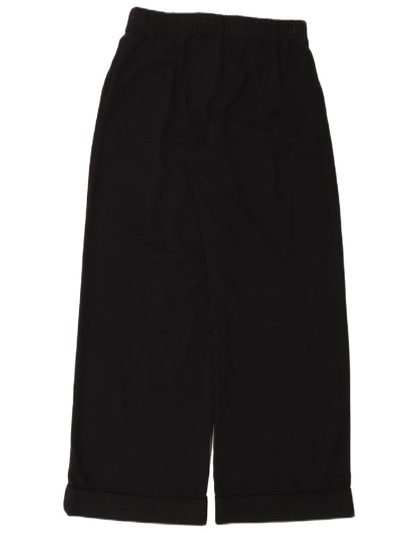 Calça Chino feminina Hollister Livvy cintura baixa perna larga XS W24 L29 preta