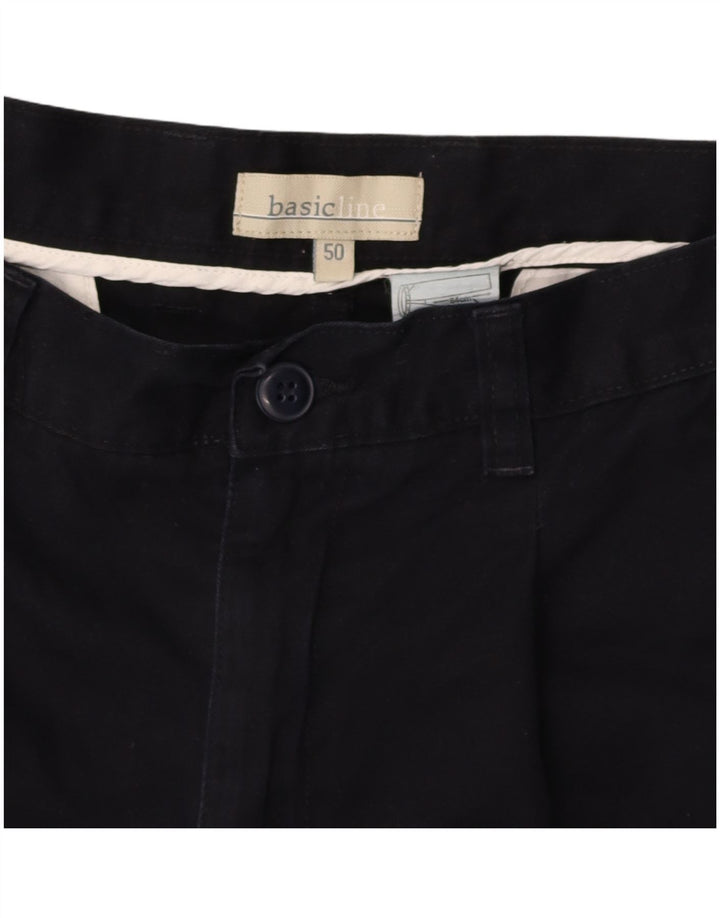 Calça cargo reta masculina BASICLINE IT 50 grande W34 L32 azul marinho