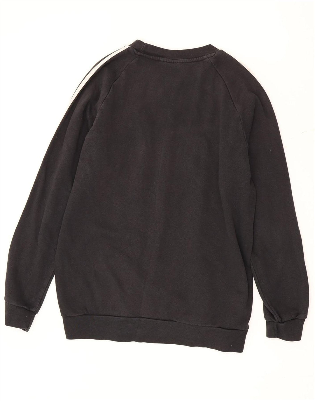 Adidas Mens Moletom Jumper Médio Algodão Preto