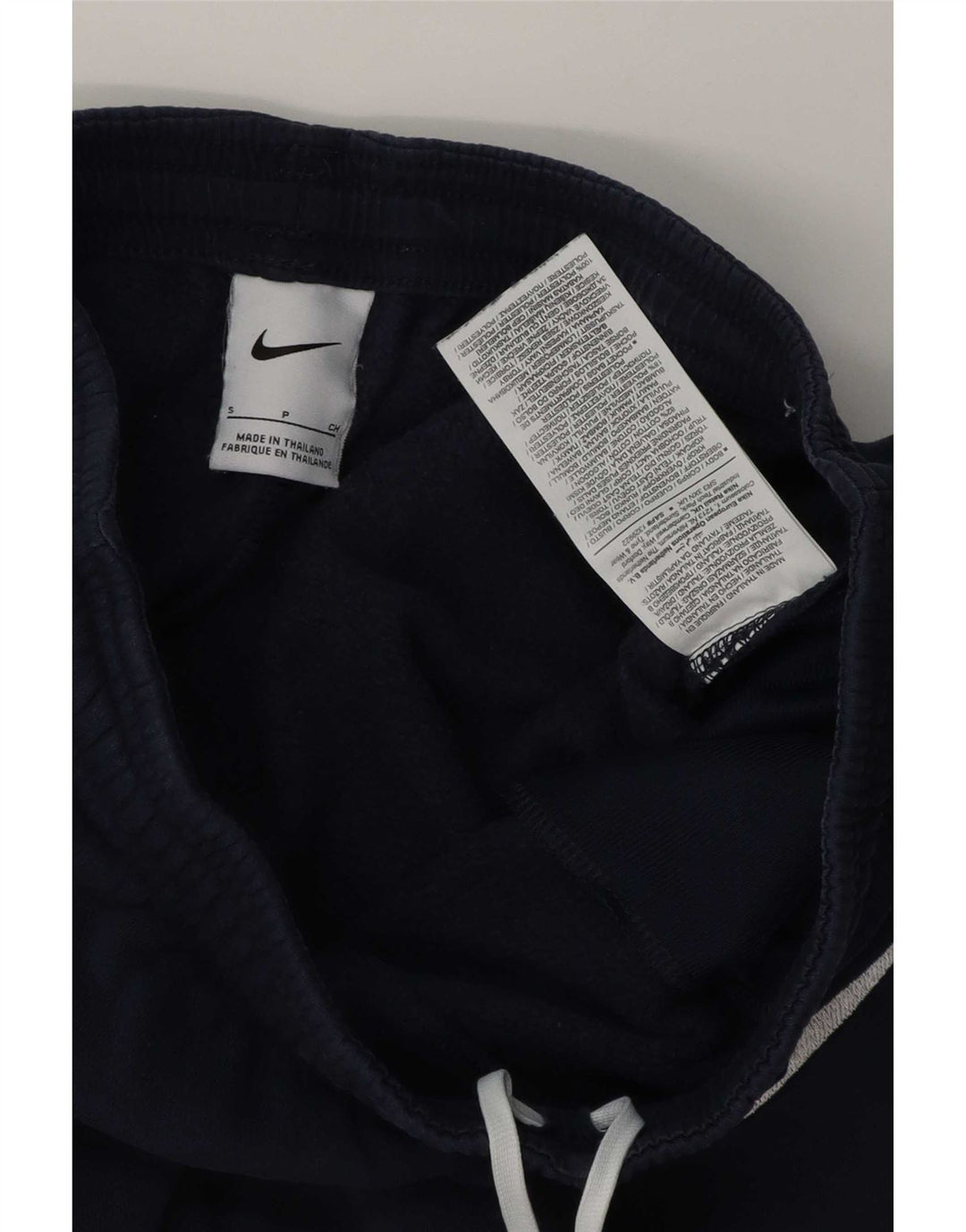 Calça de treino masculina Nike joggers pequeno algodão azul marinho