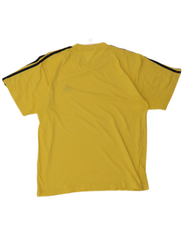 Adidas Mens Camiseta Top Médio Amarelo