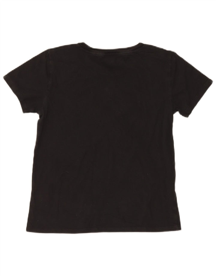 Camiseta feminina gráfica Levi's UK 10 pequena preta