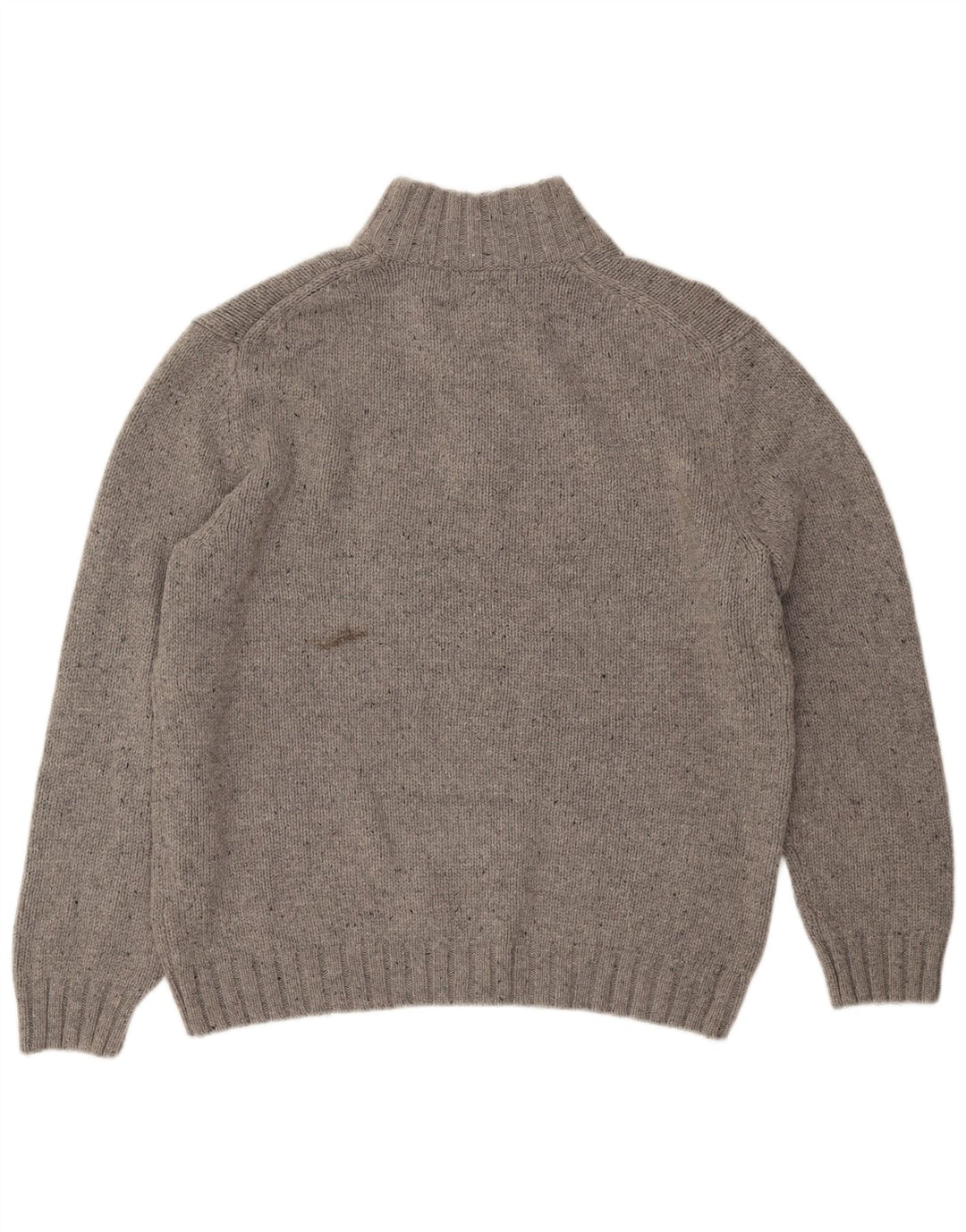 Suéter masculino NAUTICA com gola redonda XL cinza manchado acrílico