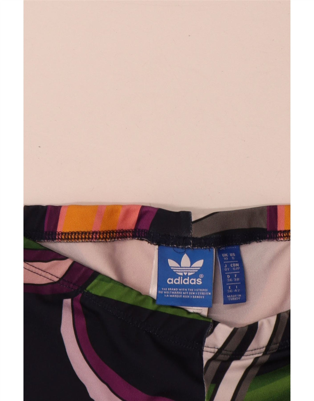 Leggings Adidas Femininas UK 10 Pequenas Multicoloridas Floral Poliéster