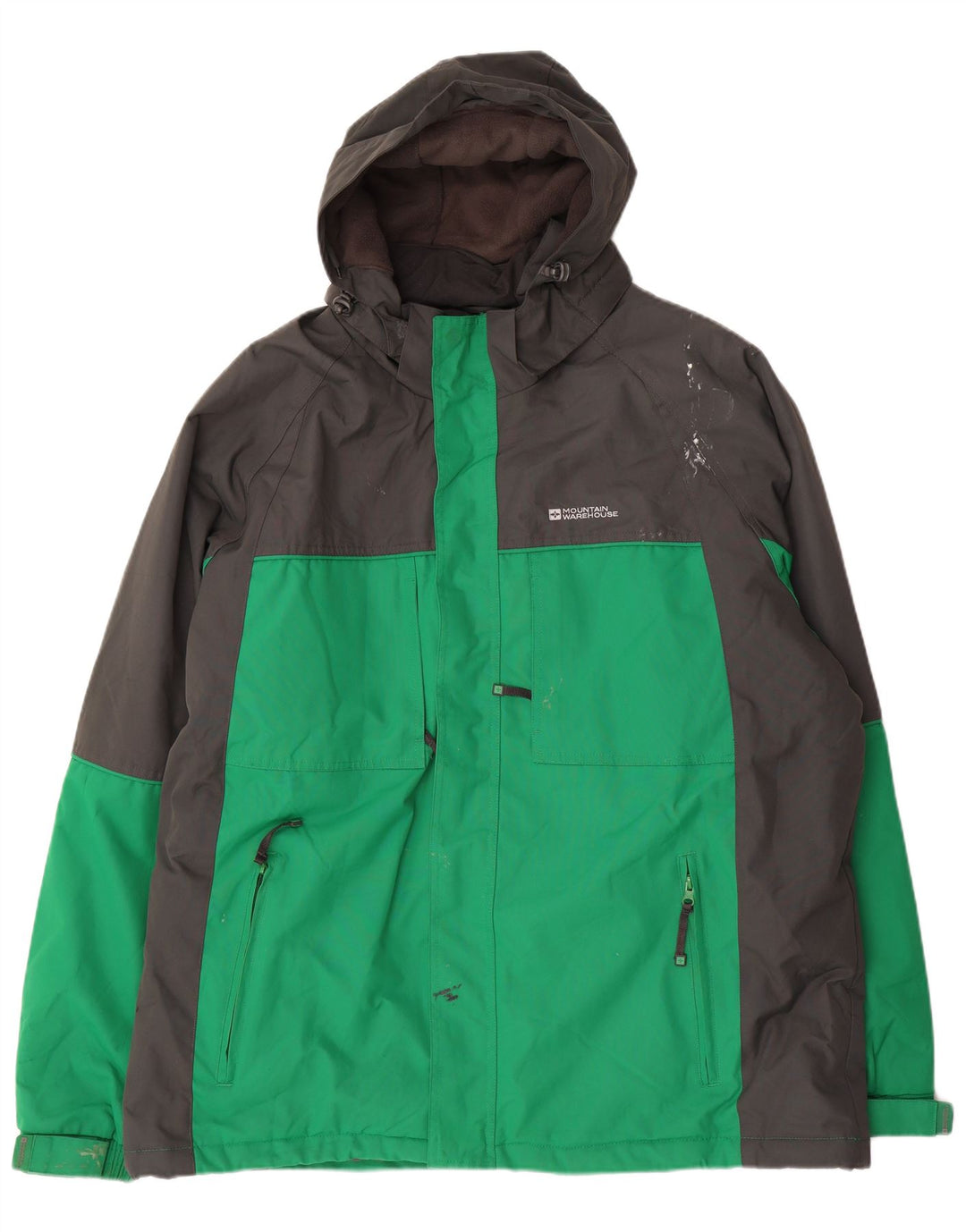 Jaqueta corta-vento masculina Mountain Warehouse UK 44 2XL verde colorblock