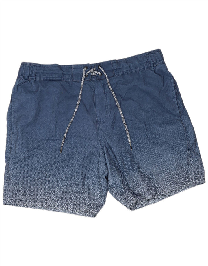 Shorts de natação masculino Marks & Spencer XL azul marinho floral poliéster