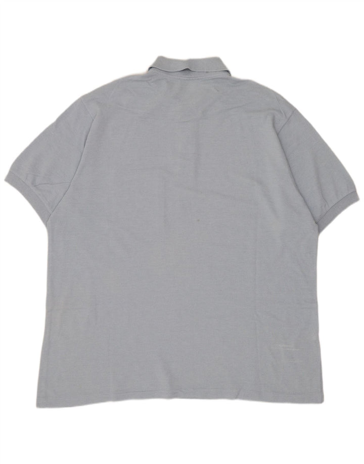 Camisa polo masculina Lacoste tamanho 7 2XL algodão azul