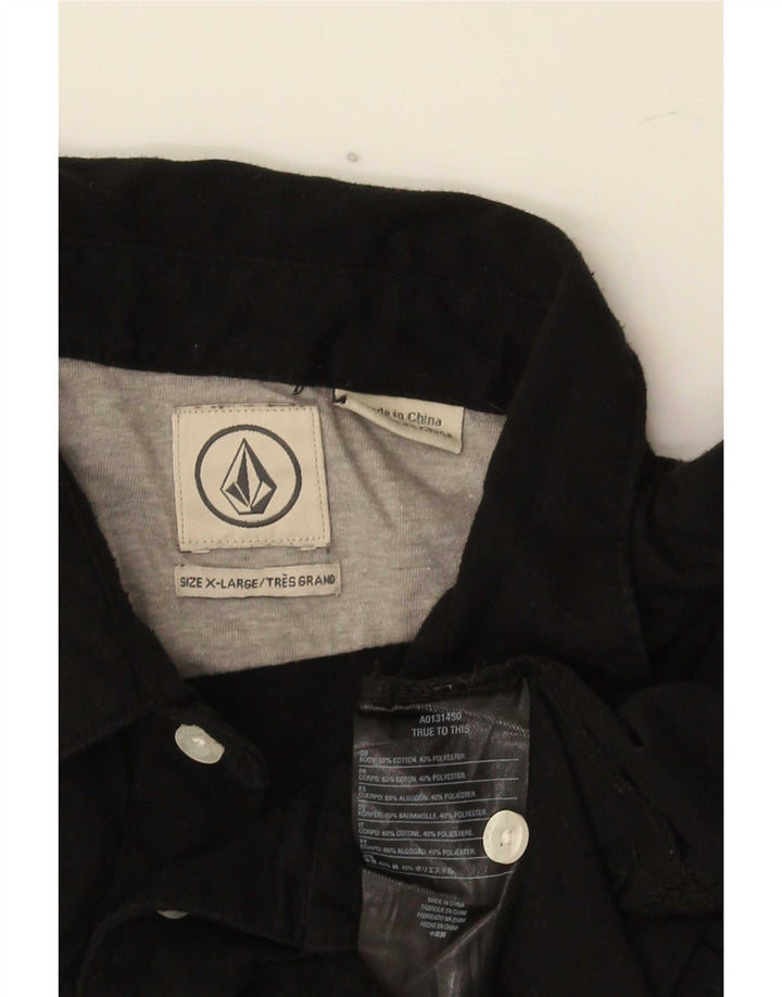 Camisa polo masculina Volcom XL algodão preto