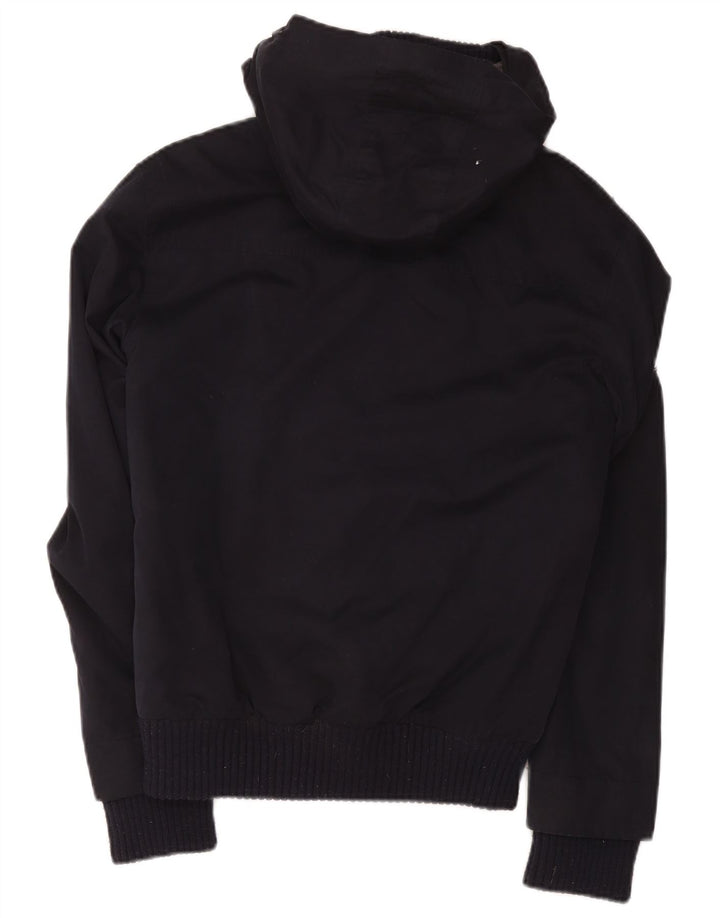 Jaqueta bomber com capuz masculina Superdry Windbomber Reino Unido 36 pequena azul marinho