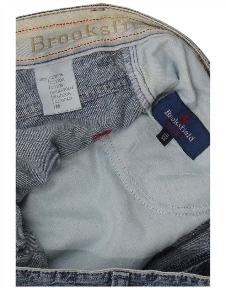 Calça jeans reta masculina BROOKSFIELD W40 L30 algodão azul