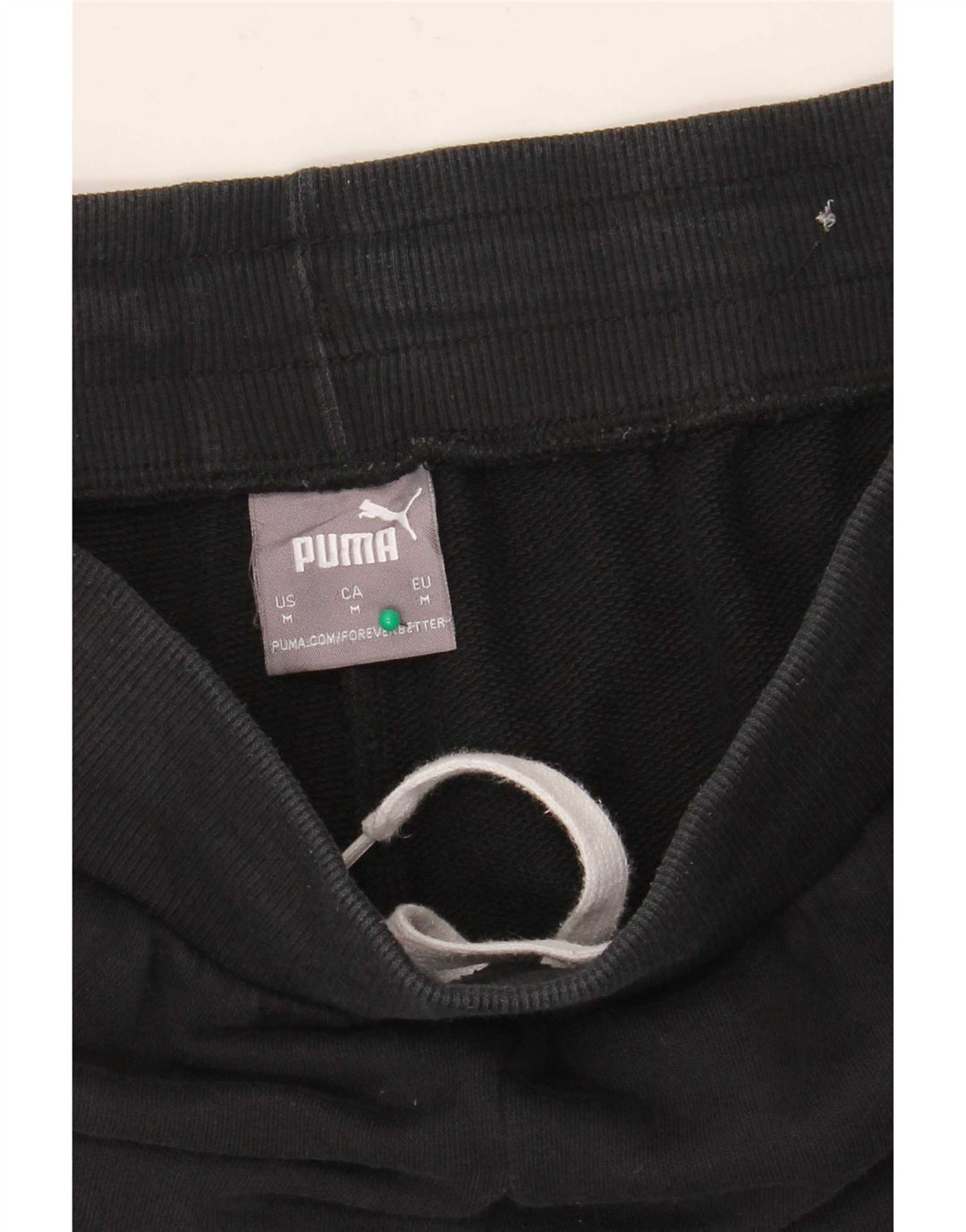 Calça de treino masculina Puma Joggers médio preto colorblock algodão