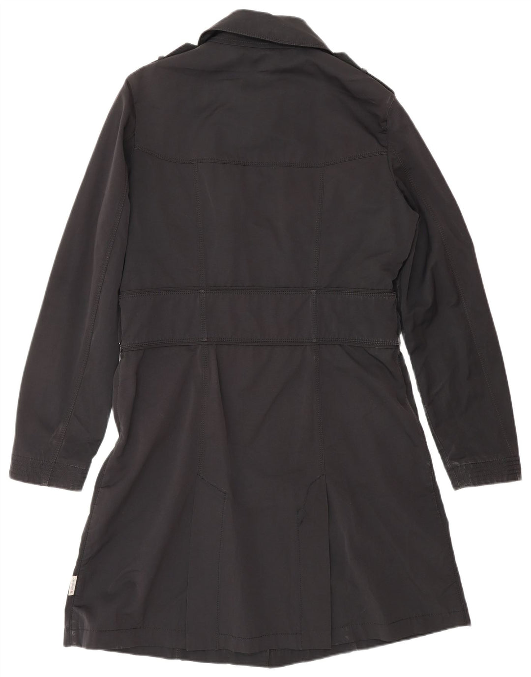 Sobretudo feminino MONCLER tamanho 4 XL preto poliéster clássico