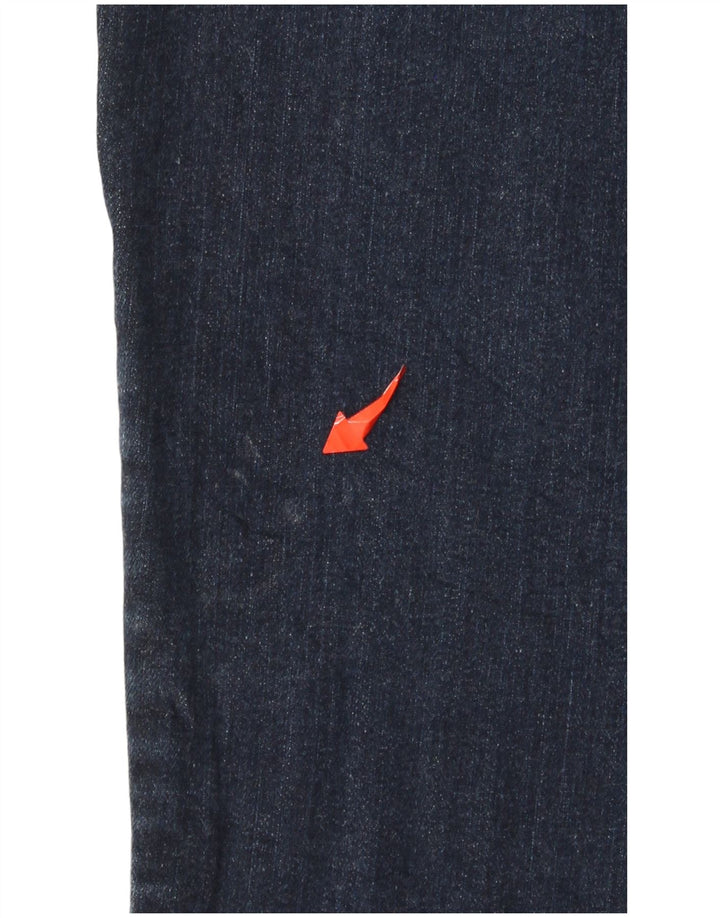 Levi's feminino 525 jeans retos US 8 médio W29 L32 algodão azul marinho