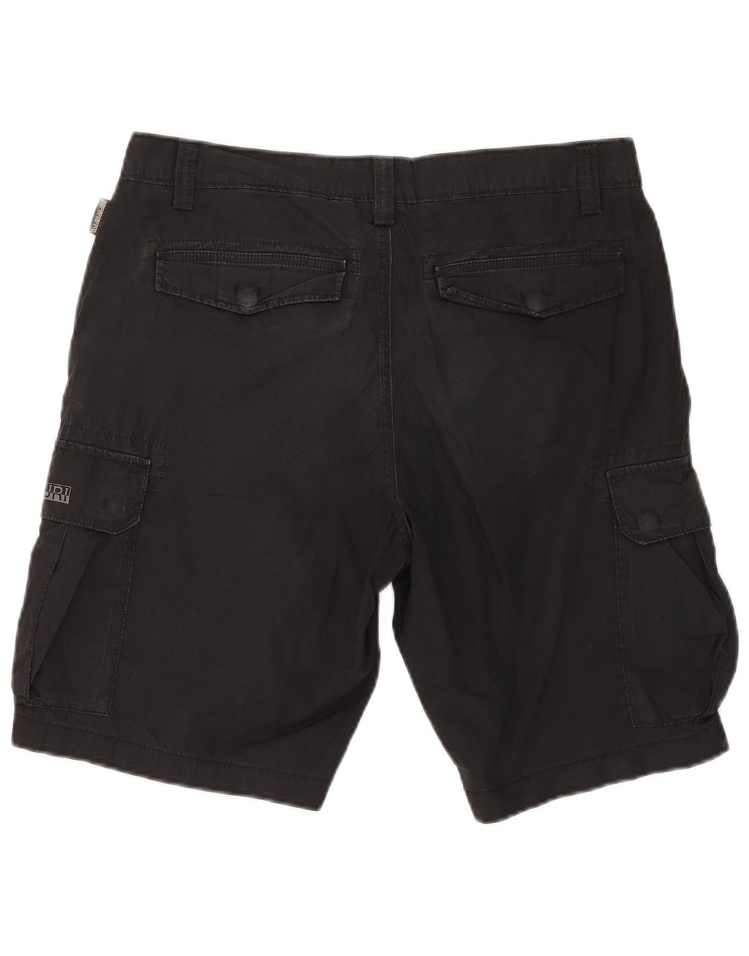 Napapijri Mens Geographic Cargo Shorts W33 Médio Azul Marinho Algodão