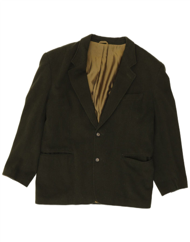 MARLBORO CLASSICS Jaqueta blazer masculina de 2 botões UE 50 grande lã verde
