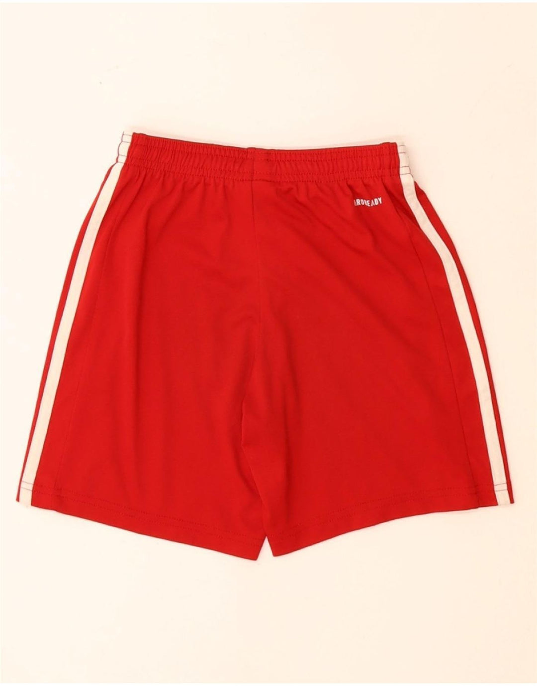 Shorts esportivos ADIDAS Aeroready para meninos 9-10 anos poliéster vermelho