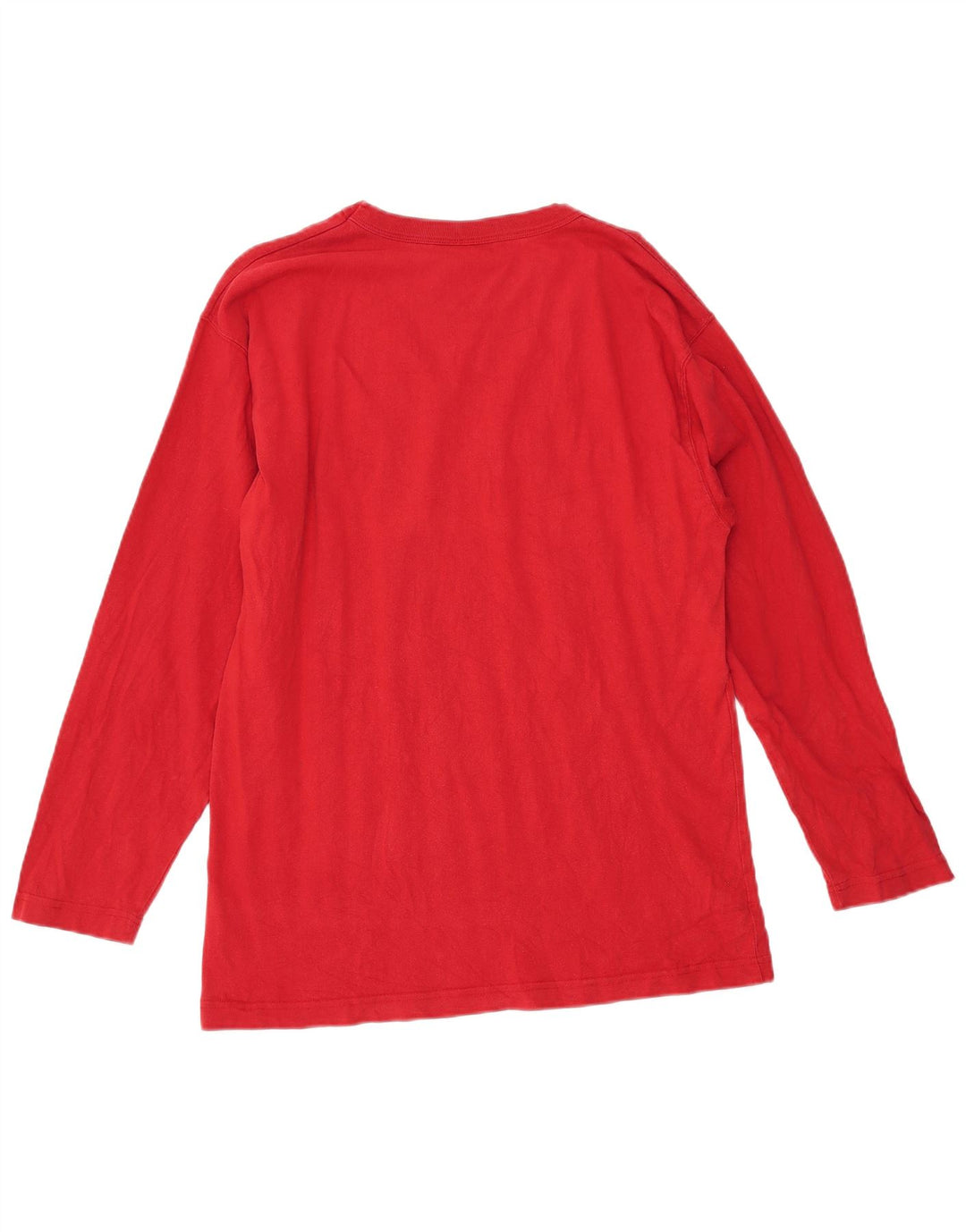 Campeão masculino gráfico top manga comprida grande vermelho