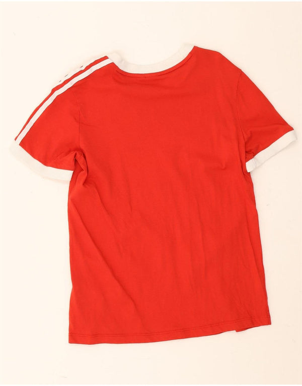 Adidas Camiseta Feminina Top UK 12 Médio Algodão Vermelho