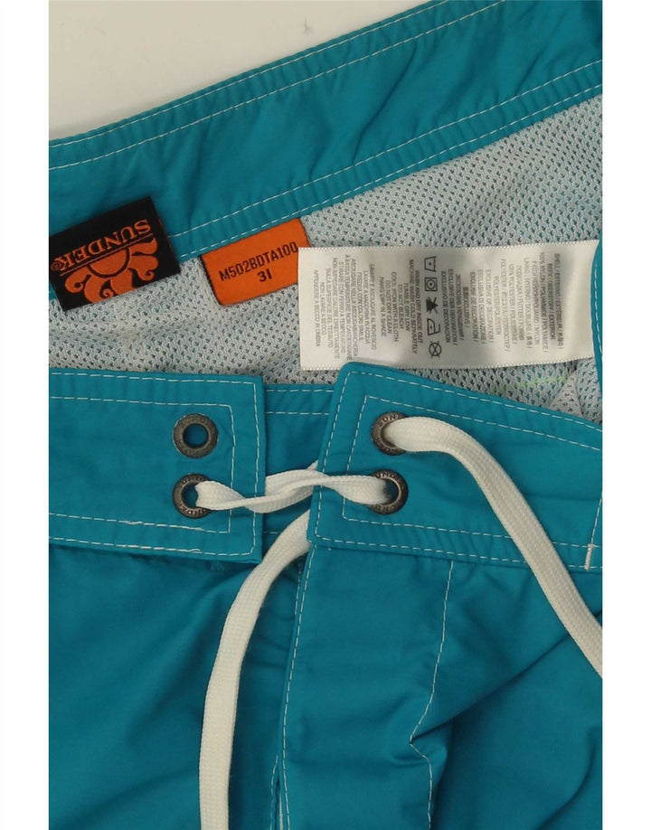 Shorts de natação masculino Sundek médio azul nylon