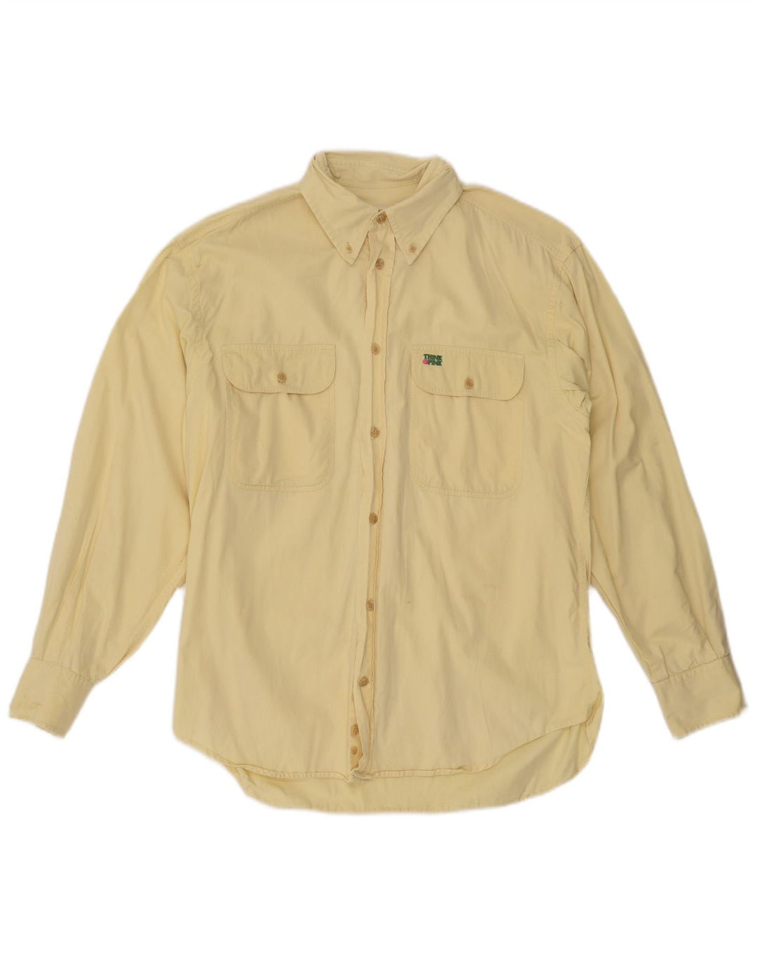 Camisa masculina Think Pink grande amarela