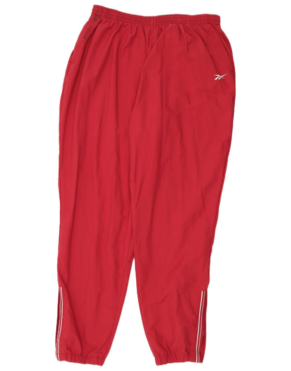 REEBOK Mens Calças de treino Joggers 2XL Vermelho Nylon