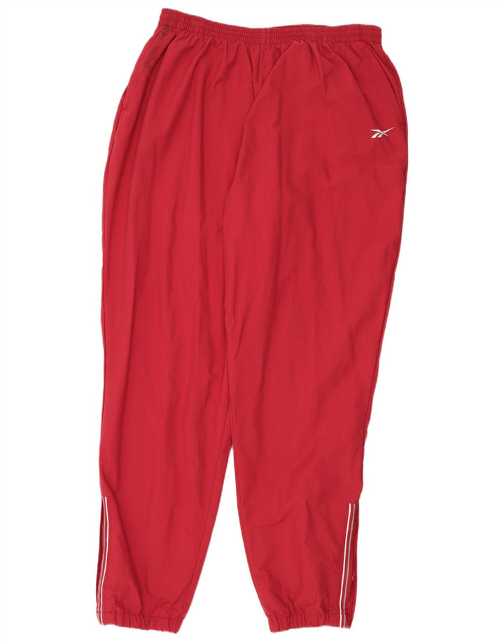 REEBOK Mens Calças de treino Joggers 2XL Vermelho Nylon