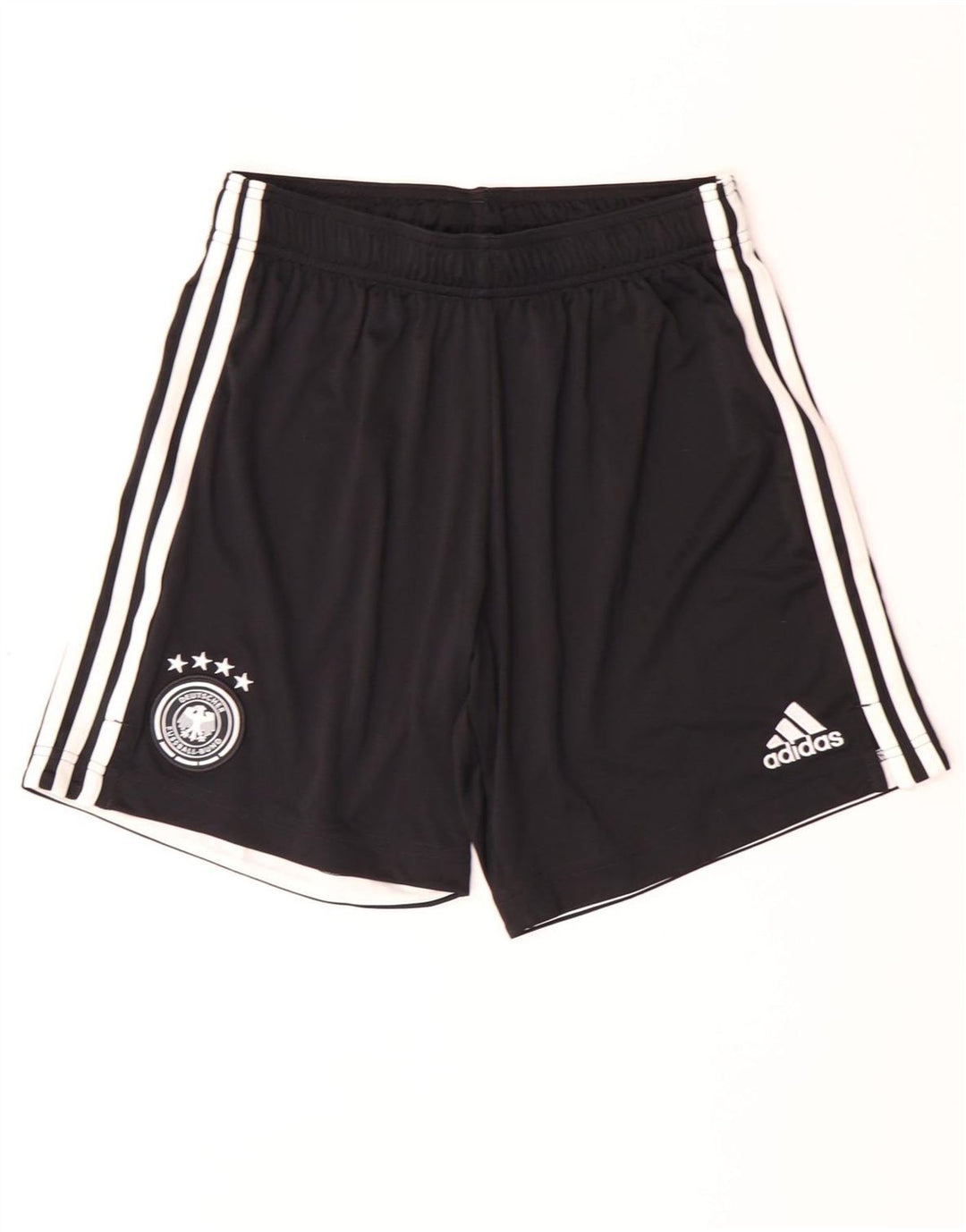 ADIDAS Masculino Deutscher Fussball Bund Sport Shorts Médio Preto Poliéster