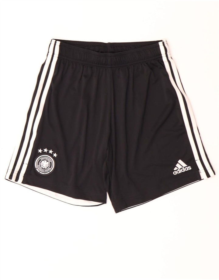 ADIDAS Masculino Deutscher Fussball Bund Sport Shorts Médio Preto Poliéster