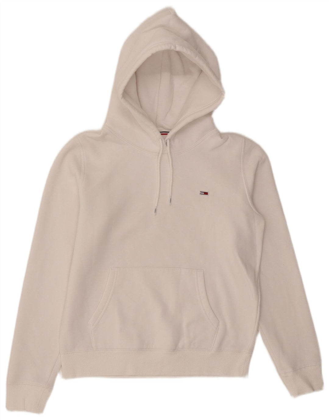 Suéter com capuz oversized feminino TOMMY HILFIGER Reino Unido 10 pequeno branco