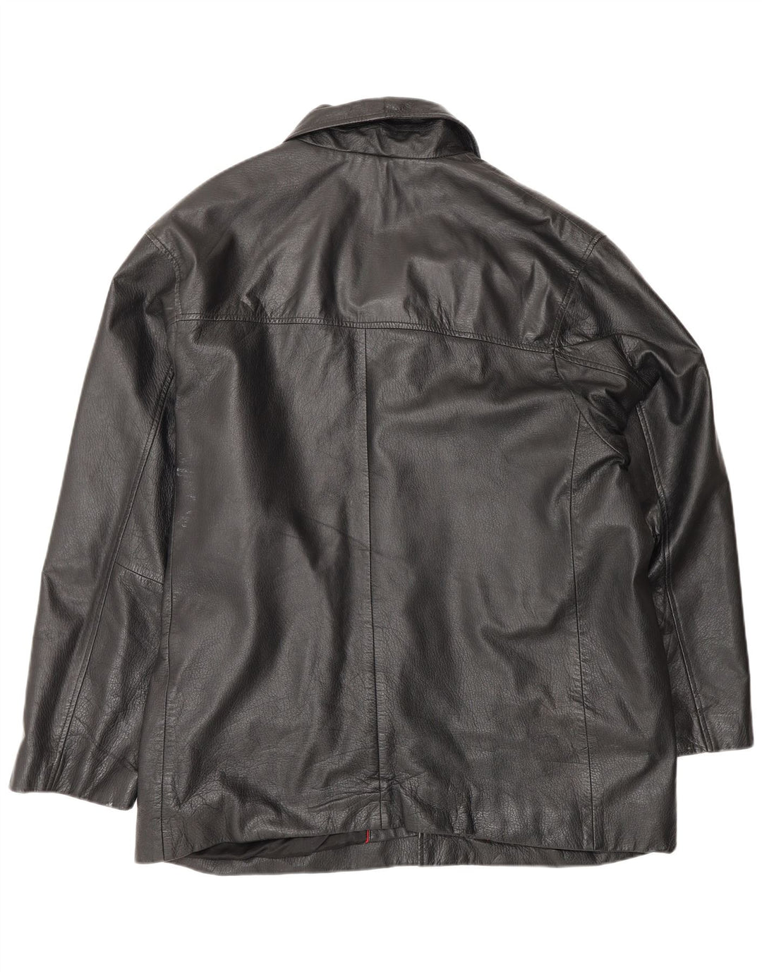 Jaqueta de couro masculina vintage UK 38 couro preto médio