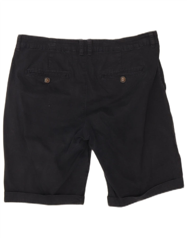 Shorts Chino feminino Superdry médio W30 algodão azul marinho