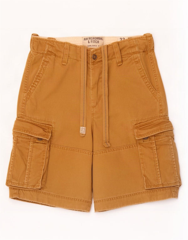Shorts cargo masculino Abercrombie & Fitch W33 algodão bege médio